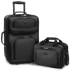 lot 207 image: U.S. Traveler Rio 2-Piece Carry-On Luggage Set