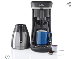 lot 217 image: Mr. Coffee Coffee Maker, Programmable Coffee Machine for Single Serve or Carafe Coffee, 10 Cups, Black