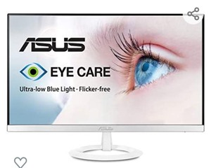lot 218 image: ASUS VZ239H-W 23�� Full HD 1080p IPS HDMI VGA Eye Care Monitor (White)