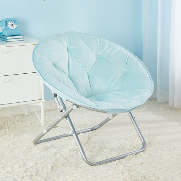 lot 25315 image: Urban Shop - Micromink Saucer Kids Chair - Retail $79.64