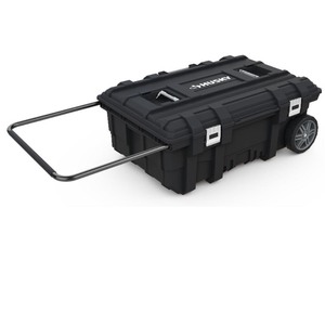 lot 23480 image: Husky 25 Gal. Connect Rolling Tool Box, Black -Retail $67.89