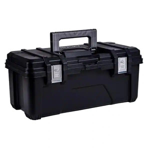 lot 23484 image: Husky - 26in. Portable Plastic Tool Box  -  Retail $25.98