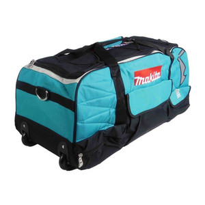 lot 23498 image: Makita -  Large LXT Tool Bag With Wheels for Cordless 18V Tools - Retail $58.44