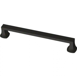 lot 23505 image: Liberty - Mandara 6-516 in. (160mm) Matte Black Drawer Pull (Set of 8) - Retail $58.24