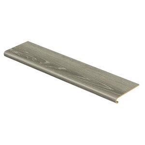 lot 23972 image: Cap A Tread - Sterling OakGray Birch Wood (94 in. L x 12-18 in. W x 1-1116 in. T)  Vinyl Overlay to Cover Stairs 1 in. Thick - Retail $132.10