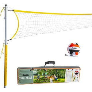 lot 8250 image: Franklin Sports Volleyball Net Set - Backyard Volleyball Set - Family