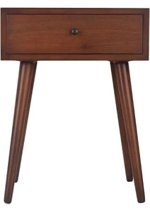 lot 8255 image: One drawer wood nightstand