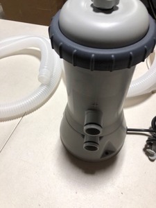 lot 8262 image: Intex 1000 GPH Easy Set Above Ground Swimming Pool Cartridge Filter Pump System