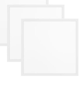 lot 8273 image: weledpower led panel light pl-40w-66-28TG-02 w led driver (2 pack)