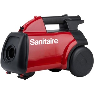 lot 8279 image: Electrolux Floor Care Extend Canister Vacuum Sc3683d, Red (missing a wheel)