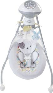 lot 8280 image: Fisher-Price Sweet Snugapuppy Cradle N Swing, Dual Motion Baby Swing