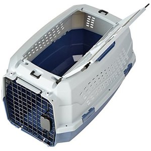 lot 8296 image: 23-Inch Pet Carrier Two Door Top Load Kennel Travel Crate Dog Cat Puppy Cage New