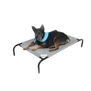 lot 8304 image: The Original Coolaroo Elevated Pet Dog Bed for Indoors & Outdoors Medium Gray