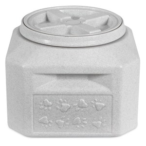 lot 8310 image: Gamma2 Vittles Vault Outback Pet Food Storage Container Grey 15 Lb - cracked