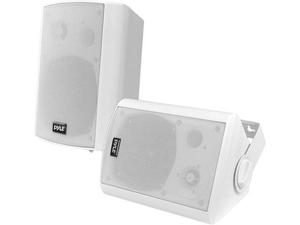 lot 8325 image: Pyle Home� 5.25 Indooroutdoor Wall-mount � Speaker System (white) - dented