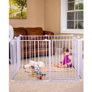 lot 8335 image: 28 4-in-1 Play Yard Configurable Metal Safety Gate