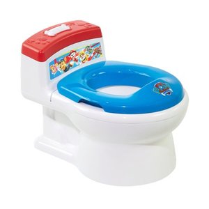 lot 7976 image: The First Years Nickelodeon Paw Patrol 2-in-1 Potty Training Toilet, Toddler Toilet and Training Seat