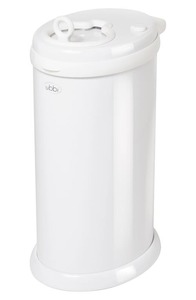 lot 7979 image: Ubbi - Diaper Pail - White