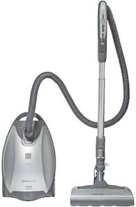 lot 7989 image: Kenmore Elite 21814 Pet Friendly CrossOver Canister Vacuum Cleaner SilverGray