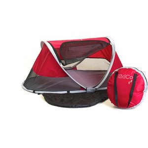 lot 8003 image: KidCo PeaPod Portable Travel Bed, Cranberry