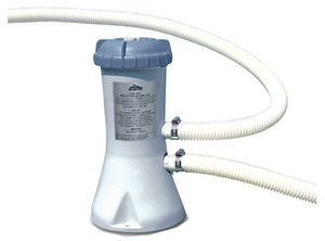 lot 8062 image: Intex 1000 GPH Easy Set Above Ground Swimming Pool Cartridge Filter Pump System