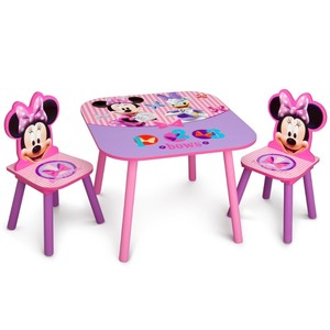 lot 8084 image: Delta Children Table and Chair - Minnie Mouse