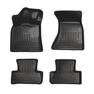 lot 8087 image: Husky Liners Front & 2nd Seat Floor Liners Fits 11-18 300Charger RWD Missing One Back Mat