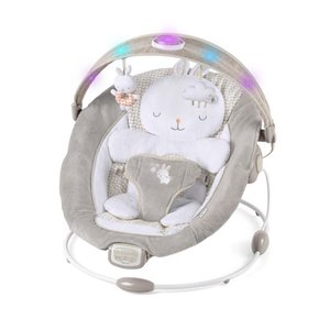 lot 8092 image: Ingenuity InLighten Bouncer Cradling Baby Bouncer with Bunny Bolster - Twinkle Tails
