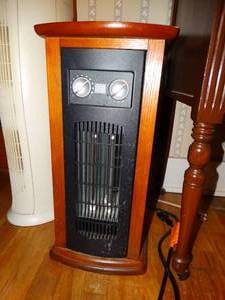 lot 1272 image: Radiant Electric Heater in Wood Cabinet