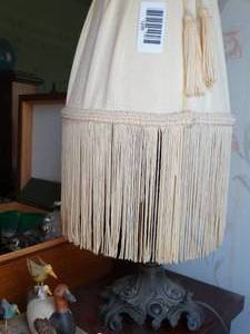 lot 1295 image: Small Unique Desk Lamp w Shade