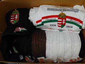 lot 1302 image: Several New Hungarian  Hungary - Ball Caps and T-Shirts