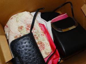 lot 1303 image: Box of Small Bags - Clutches