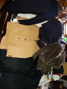 lot 1305 image: Unique Mixed Lot of Camel Hair Dress Coat   Ralph Lauren Trench Coat  