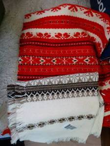 lot 1310 image: Small Table Top Traditional Hungarian Textile