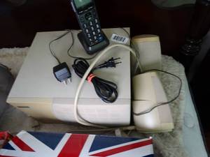 lot 1313 image: Computer Speakers and Landline Phone