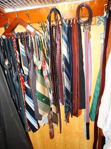 lot 1338 image: All Ties in Middle of Bedroom Closet