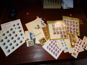 lot 1347 image: USPS Postal Stamps