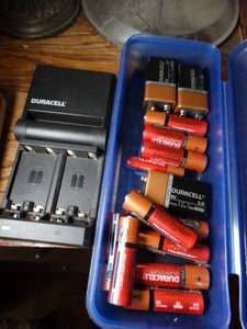 lot 1353 image: Duracell AA Rechargeable Batteries and Charger