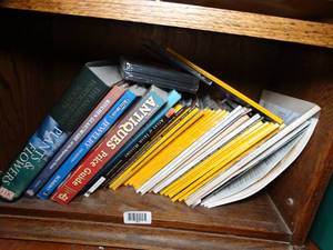 lot 1359 image: Bottom Shelf Contents  Books and Mags