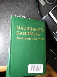lot 1368 image: Machinerys Handbook 18th edition