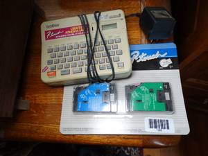 lot 1385 image: Brother P-Touch w Extra Cartridges