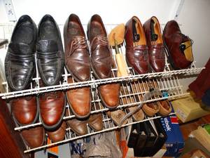 lot 1399 image: All Mens Quality Dress Shoes in Upstairs Office Closet