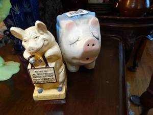 lot 1450 image: Two Piggy Banks