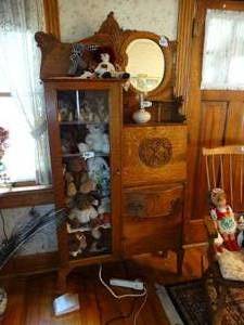 lot 1474 image: 1920s Antique Side-by-Side  Secretary - Bookcase