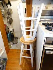 lot 1588 image: 2 Mid Sized Wood Stools