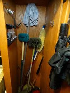 lot 1624 image: Contents of Cleaning Closet and Wall Cabinet in Laundry Rm
