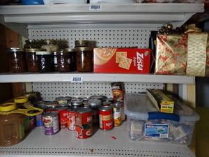 lot 1659 image: Canned Food - Crackers - Apple Sauce - Shampoo
