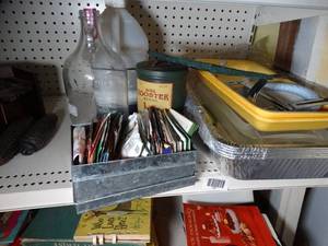 lot 1661 image: Old Tins - Bottles - Seeds -  Foil Pans