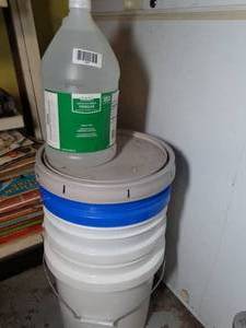 lot 1667 image: Empty Buckets - Gallon of Vinegar