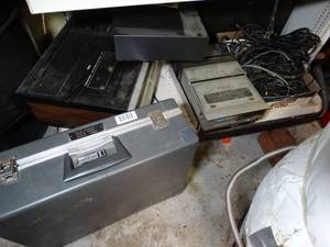 lot 1676 image: Vintage Electronics  VHS Players  Reels  Cables Misc